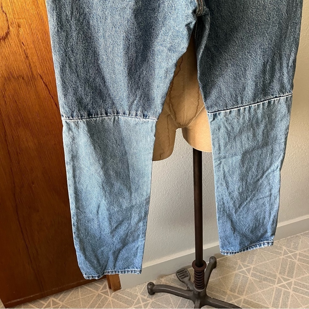 LEVIS sz 29 x 30 150th Anniversay 501 Button Fly Blue Denim Jeans Splice - Picture 9 of 14